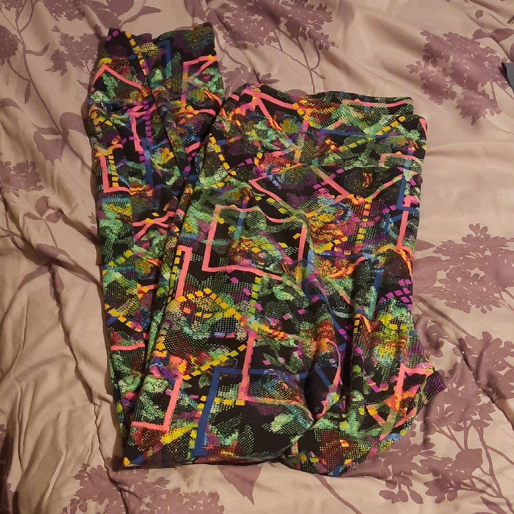 LuLaRoe Multicolor Abstract Women's Leggings